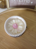 Ivory Bloom - Petite daisy bloom candle