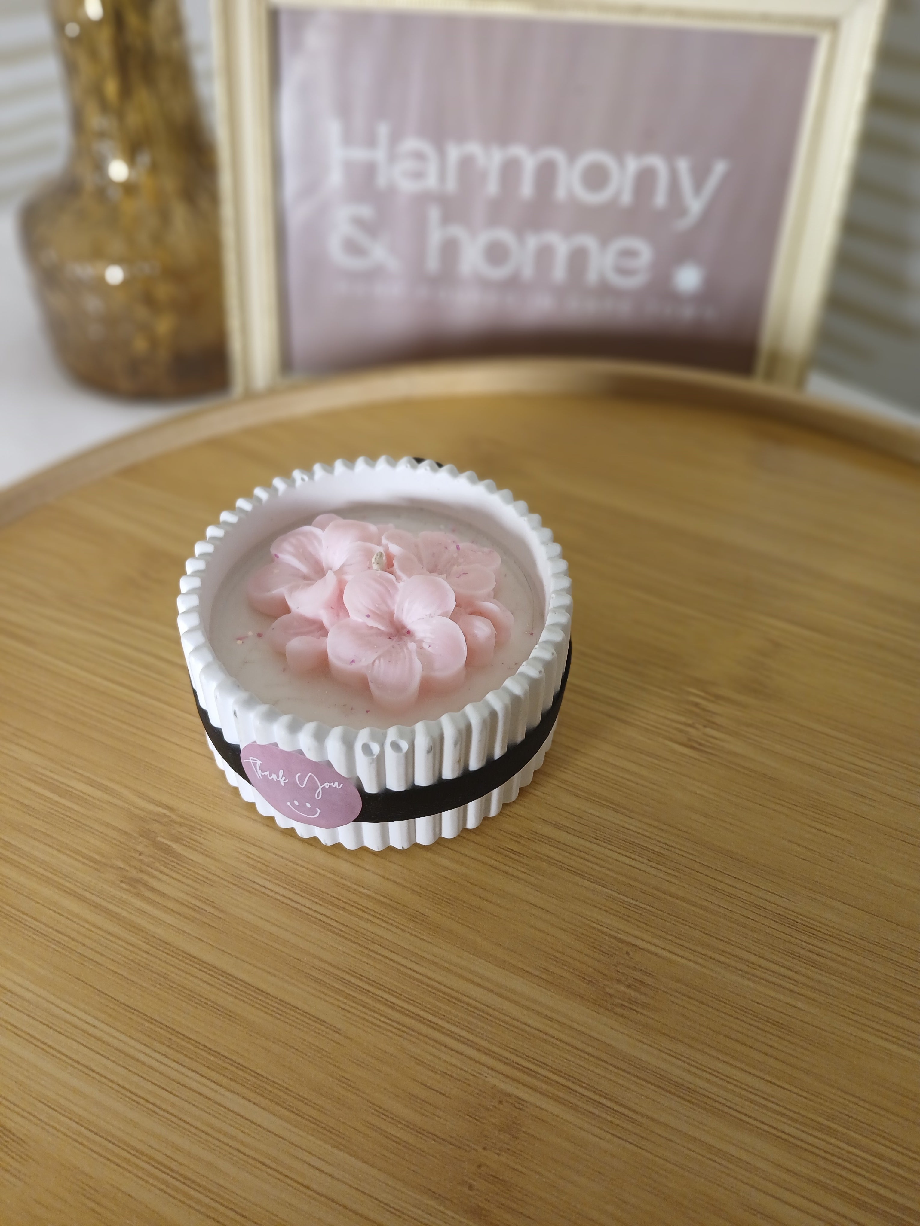 Ivory Bloom - Petite plumeria bloom candle